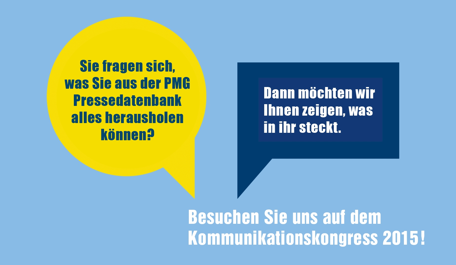 PMG auf dem Kommunikationskongress 2015