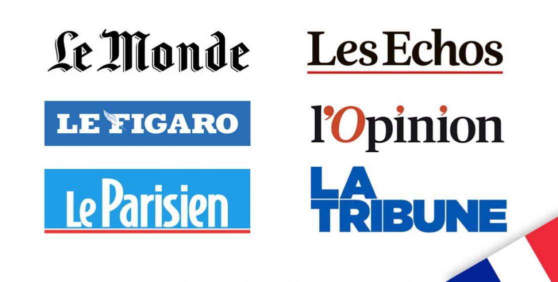 neue französische Medien / Quellen verfügbar: Le Monde, Les Echos, Le Figaro, L'opinion, la Tribune, le Parisien