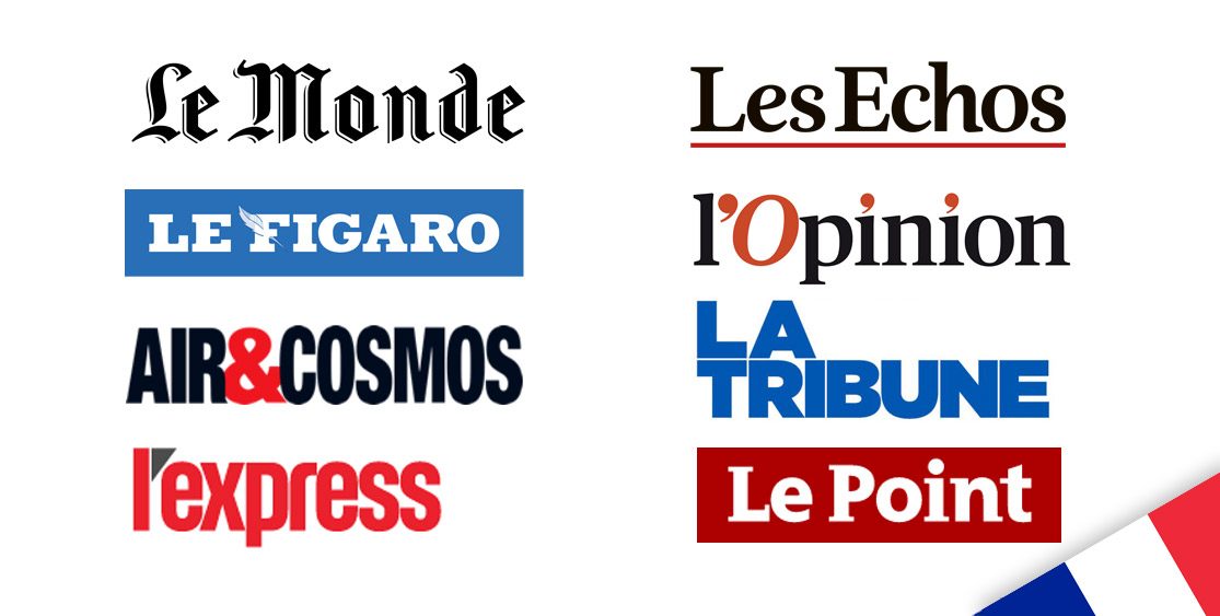 neue französische Medien / Quellen verfügbar: Le Monde, Les Echos, Le Figaro, L'opinion, la Tribune, le Parisien