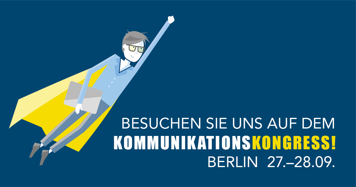 Besuchen Sie uns auf dem Kommunikationskongress 2018