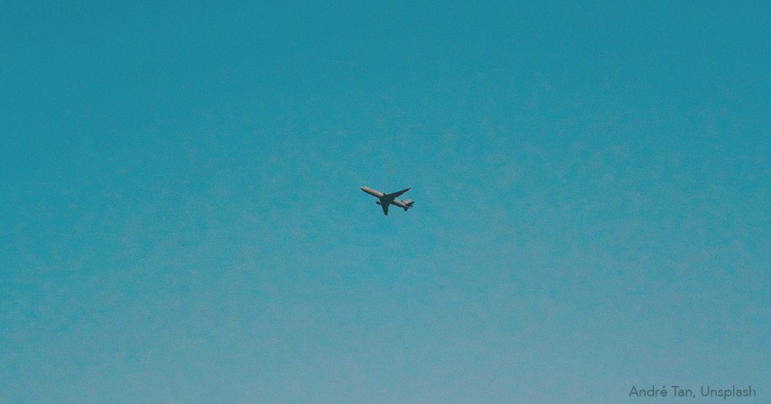 Flugscham - Flugzeug am Himmel