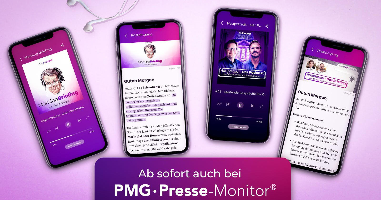 Neue Podcasts Steingarts Morning Briefing und mehr PMG