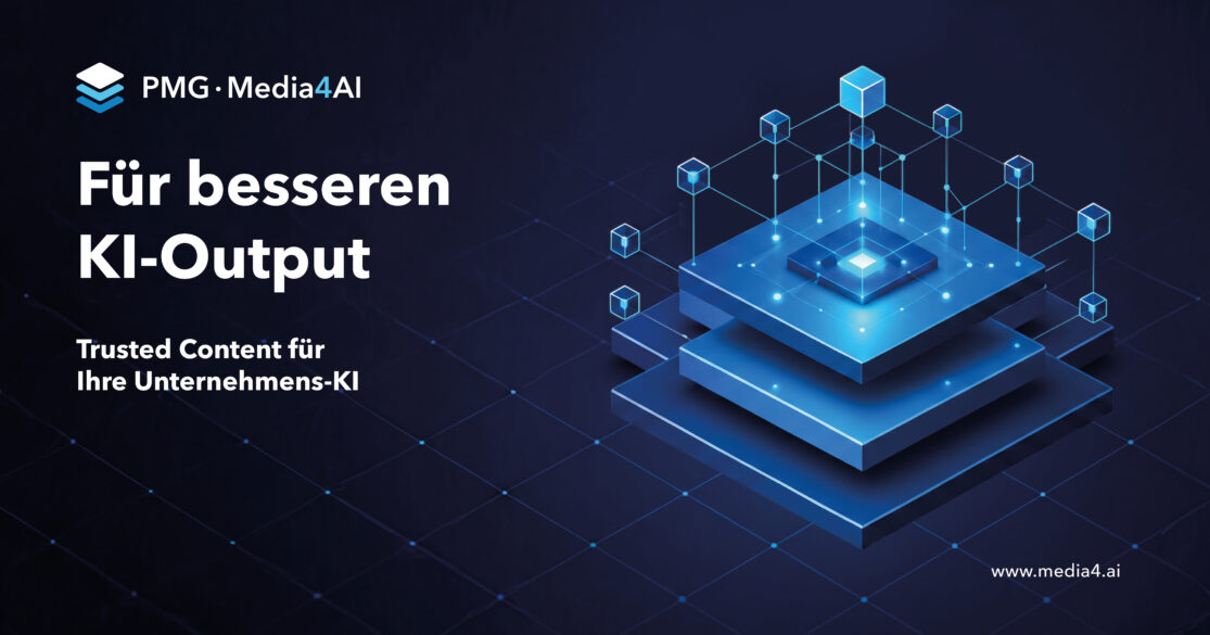 Trusted Content für besseren KI-Output. Mit der neuen Mediendatenbank PMG Media4AI.