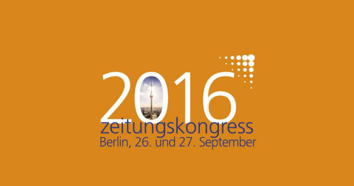 PMG Presse-Monitor auf dem BDZV-Zeitungskongress 2016