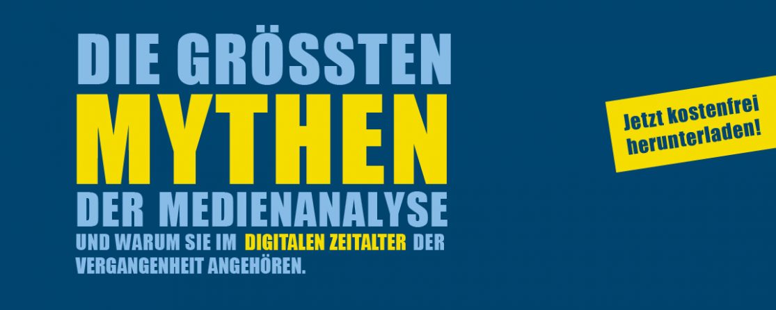 PMG Whitepaper Mythen der Medienanalyse PMG Whitepaper Die größten Mythen der Medienanalyse