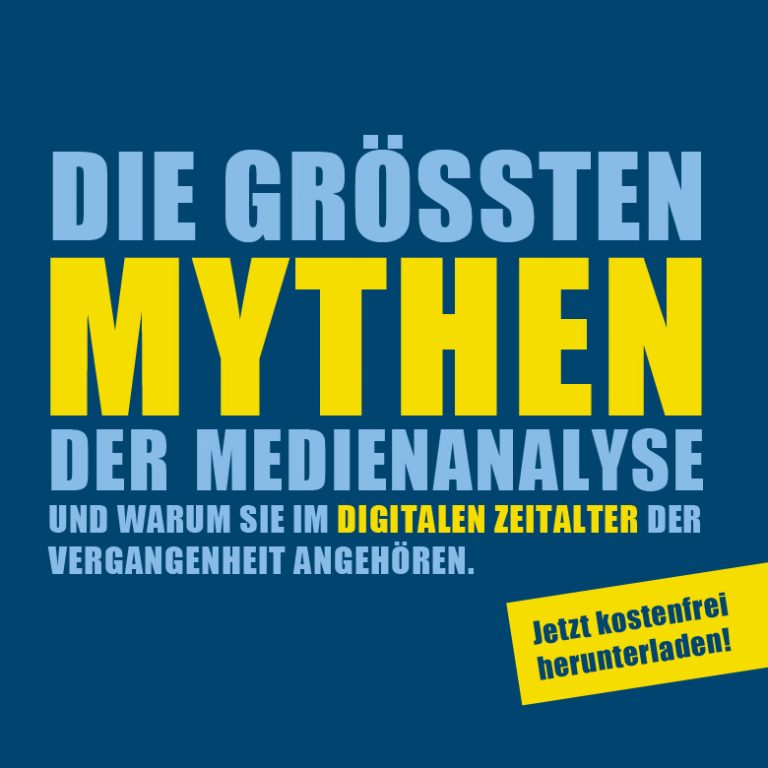 PMG Whitepaper Mythen der Medienanalyse Die größten Mythen der Medienanalyse