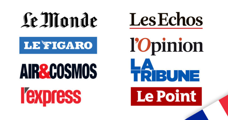 neue französische Medien / Quellen verfügbar: Le Monde, Les Echos, Le Figaro, L'opinion, la Tribune, le Parisien