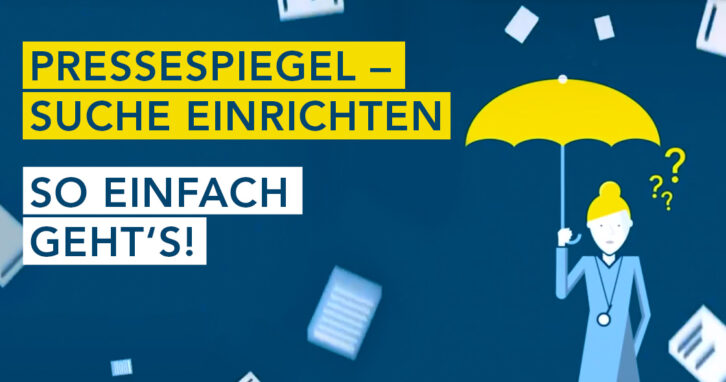 Suche für Pressespiegel einrichten