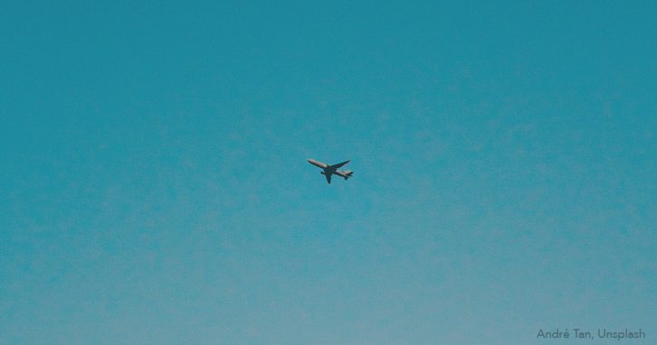 Flugscham - Flugzeug am Himmel