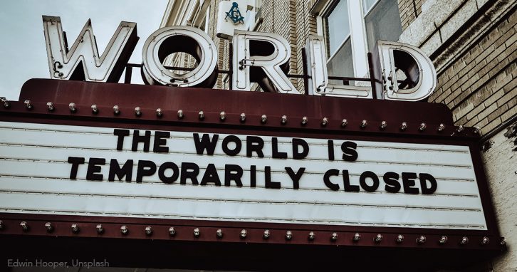 Filme in den Medien. Geschlossenes Kino während Corona