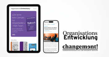 Logos von OrganisationsEntwicklung“ und „changement!
