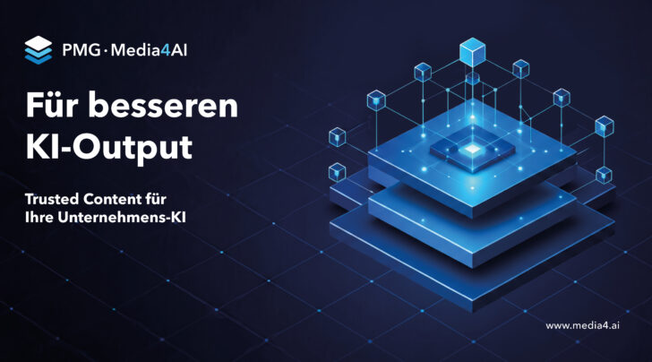 Trusted Content für besseren KI-Output. Mit der neuen Mediendatenbank PMG Media4AI.